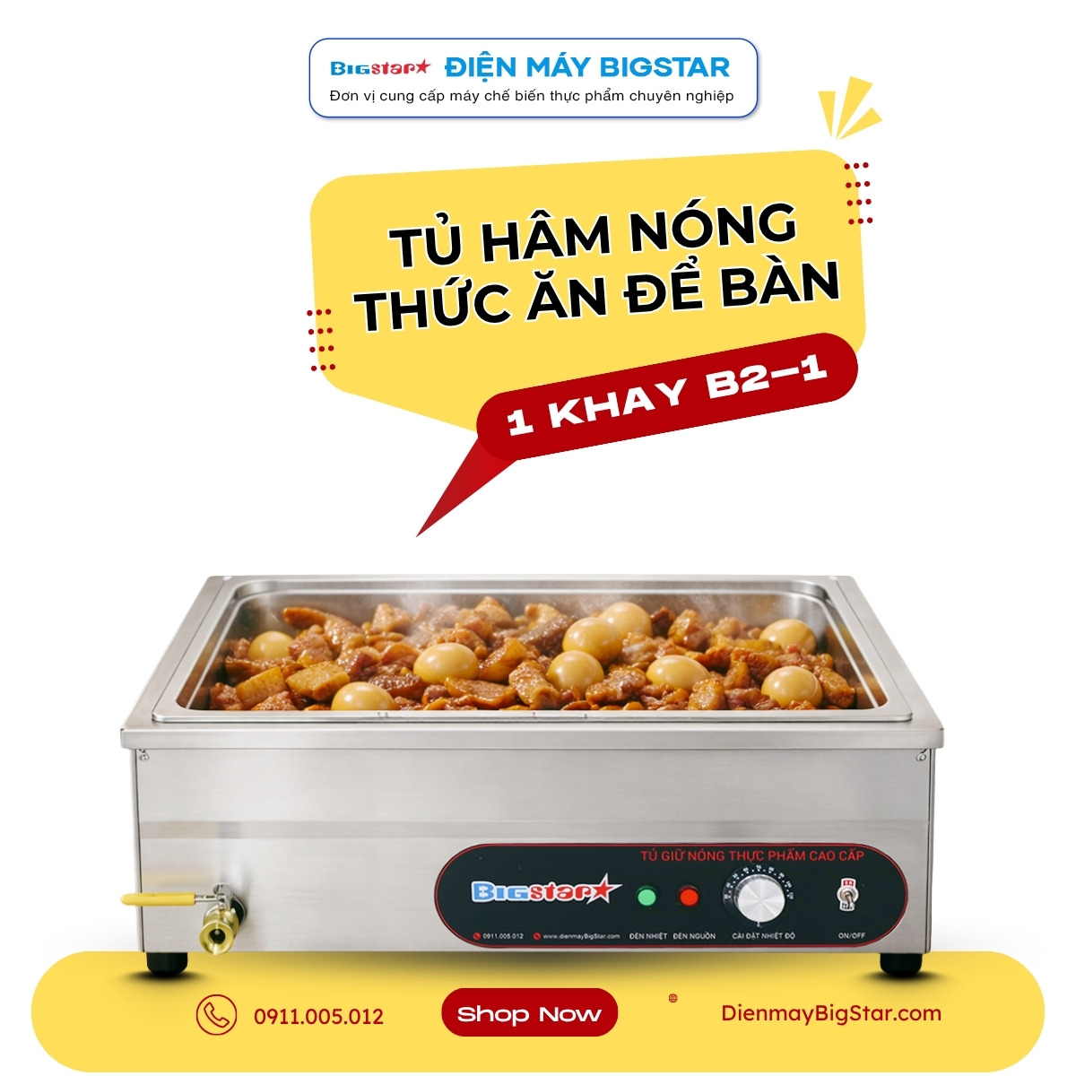 Tủ hâm nóng thức ăn 1 khay B2-1