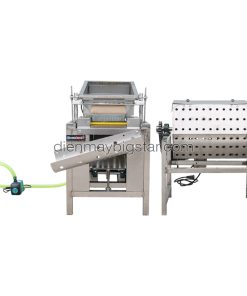 Máy lột vỏ trứng cút tự động 1 trục