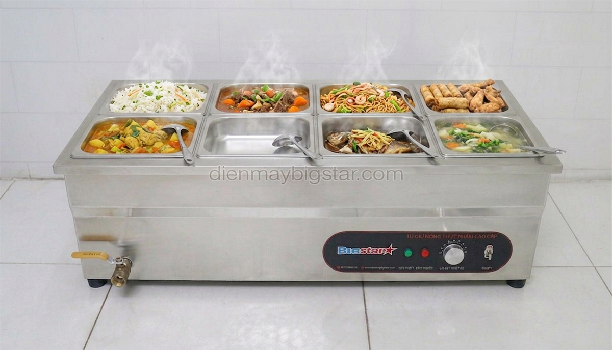 tu ham nong thuc an 8 khay B4 8 3
