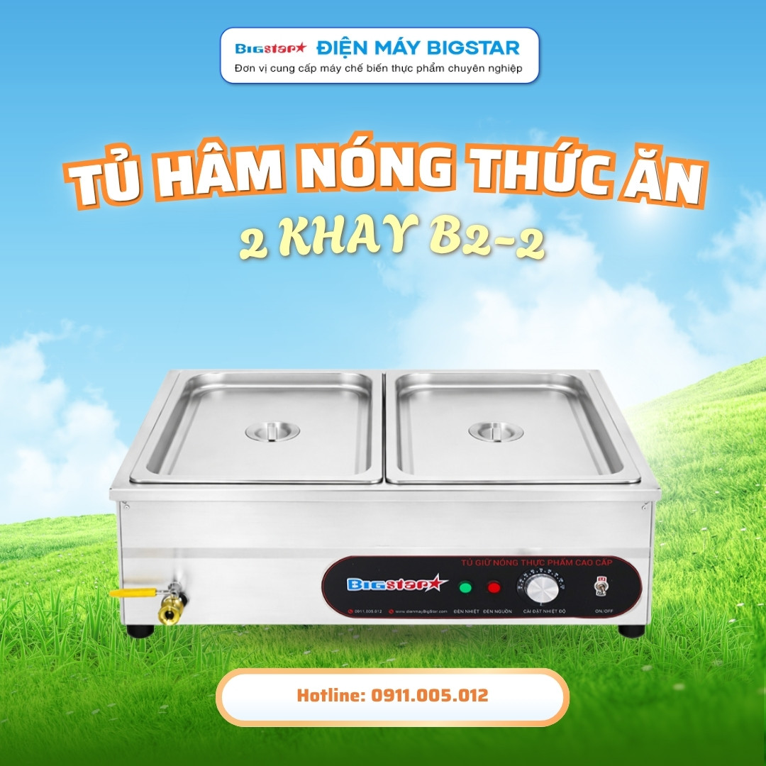 Tủ hâm nóng thức ăn 2 khay B2-2