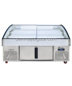 Tủ trưng bày siêu thị 2 chế độ dạng nằm 1m8