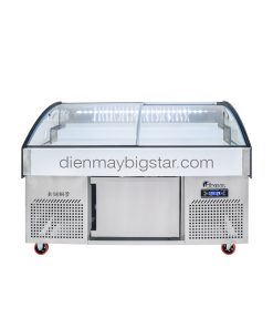 Tủ trưng bày siêu thị 2 chế độ dạng nằm 1m5