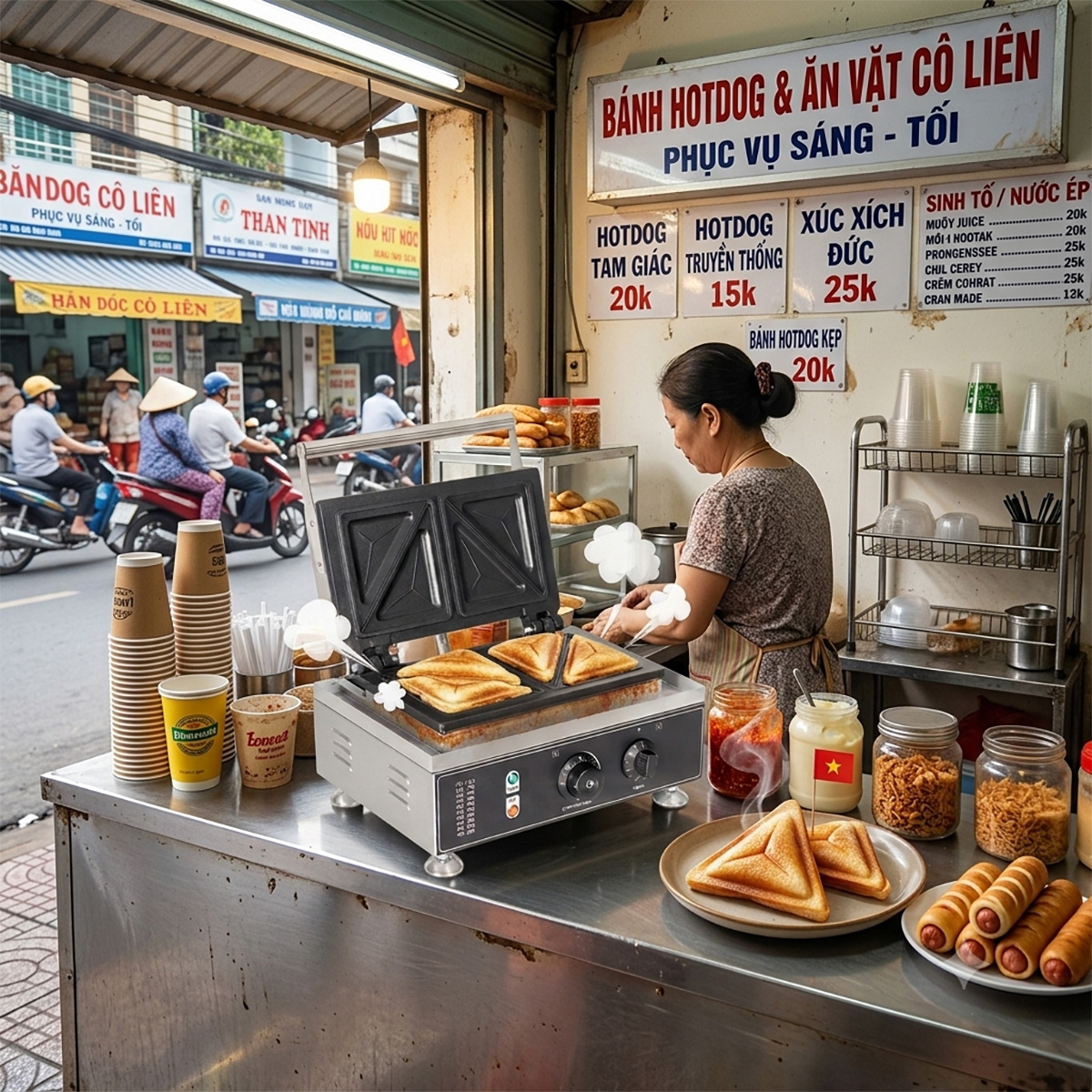 may lam banh hotdog 4 tam giac ht 113 8