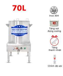 Nồi nấu phở 70L gắn biến trở CB
