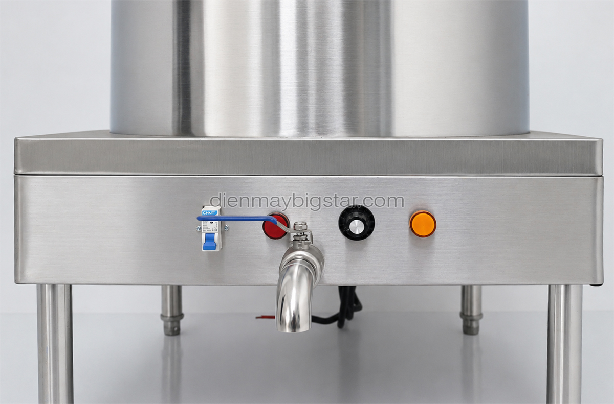 Nồi nấu phở 100L gắn biến trở CB 16 noi nau pho gan bien tro 100 150L 11
