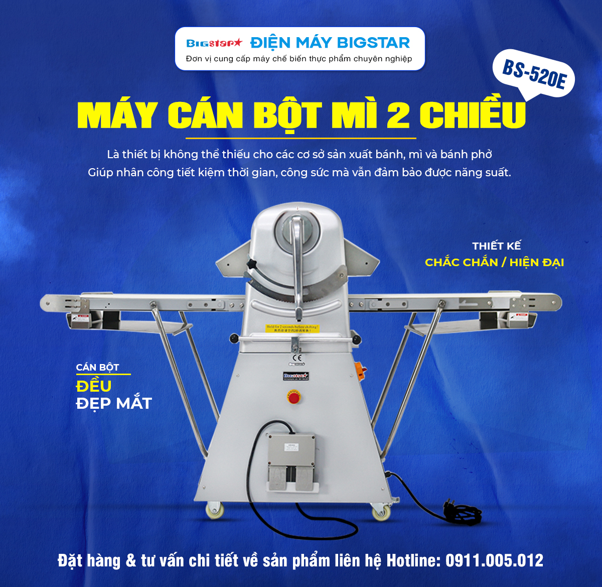 may can bot mi 2 chieu BS 520E banner