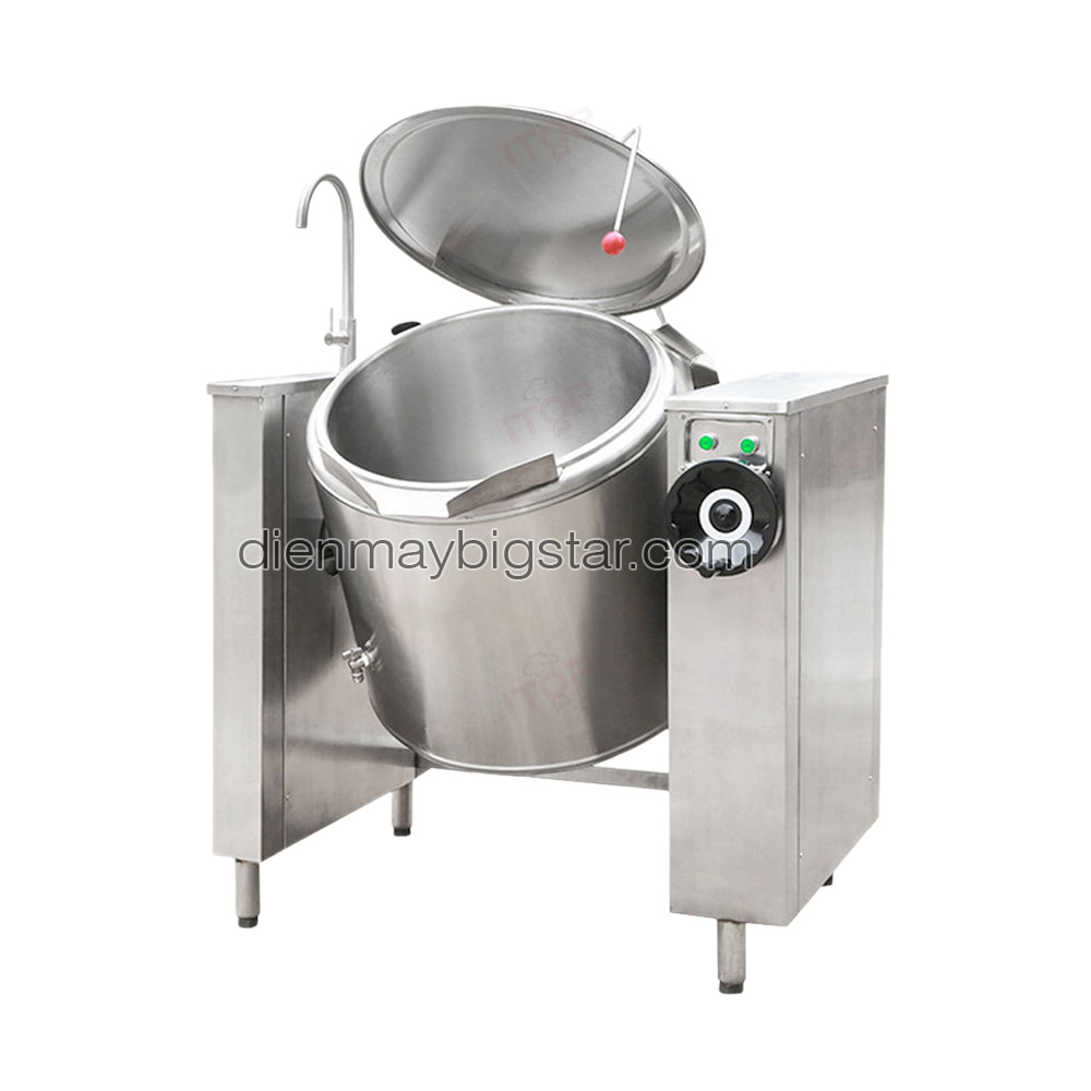 Nồi nấu lật nghiêng công nghiệp 100L 8 Nồi nấu lật nghiêng công nghiệp 100L - Ảnh 2