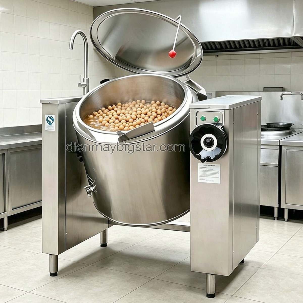 Nồi nấu lật nghiêng công nghiệp 100L 12 noi nau lat nghieng cong nghiep 100l 4