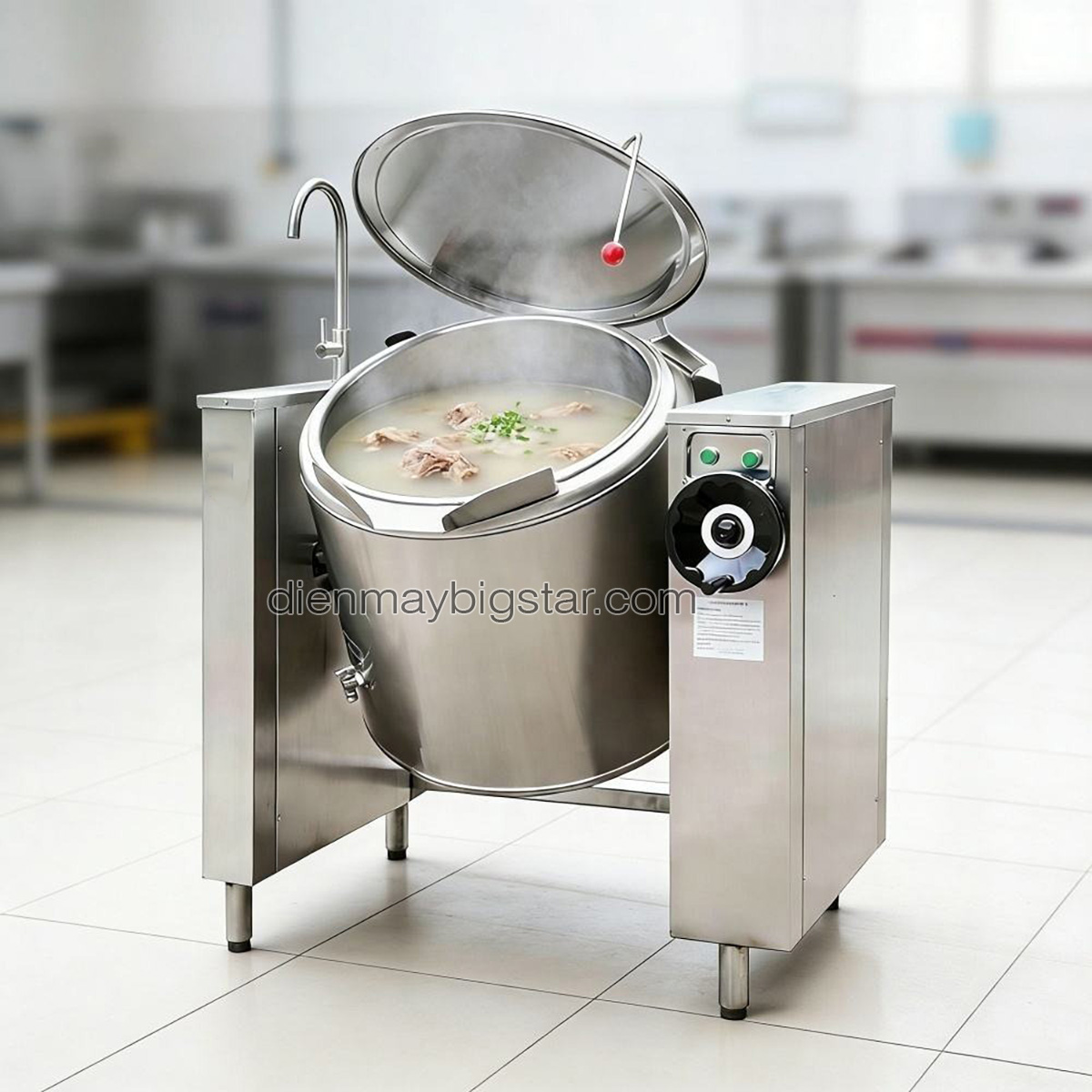 Nồi nấu lật nghiêng công nghiệp 100L 13 noi nau lat nghieng cong nghiep 100l 5