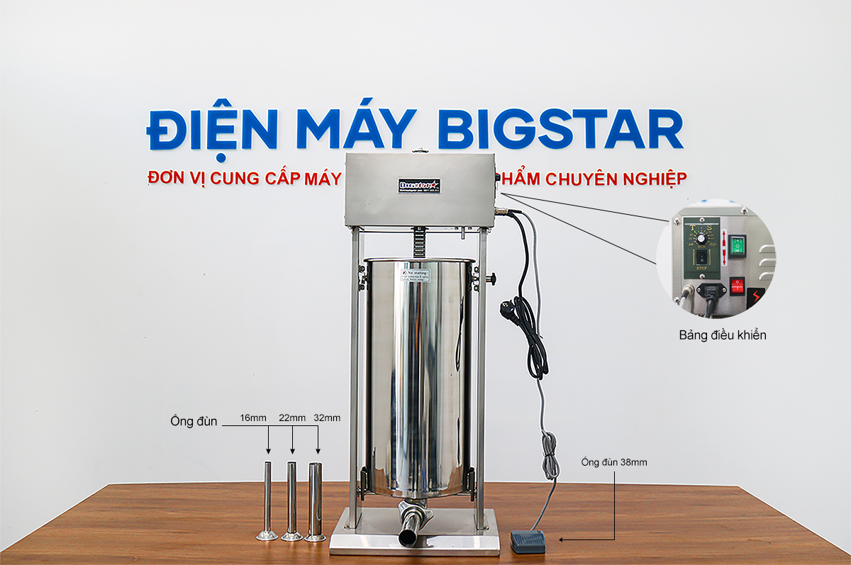 Máy nhồi xúc xích chạy điện 30L TV-30AL 28 May nhoi xuc xich tu dong 30L 1 1