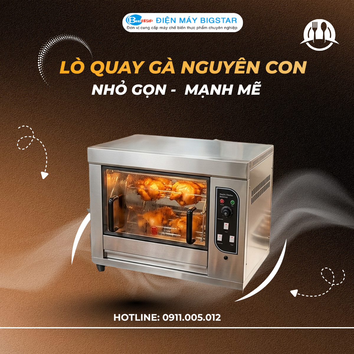 Lò quay gà nguyên con bằng gas KJL-16Q 15 LO QUAY NGUYEN CON BANG GAS