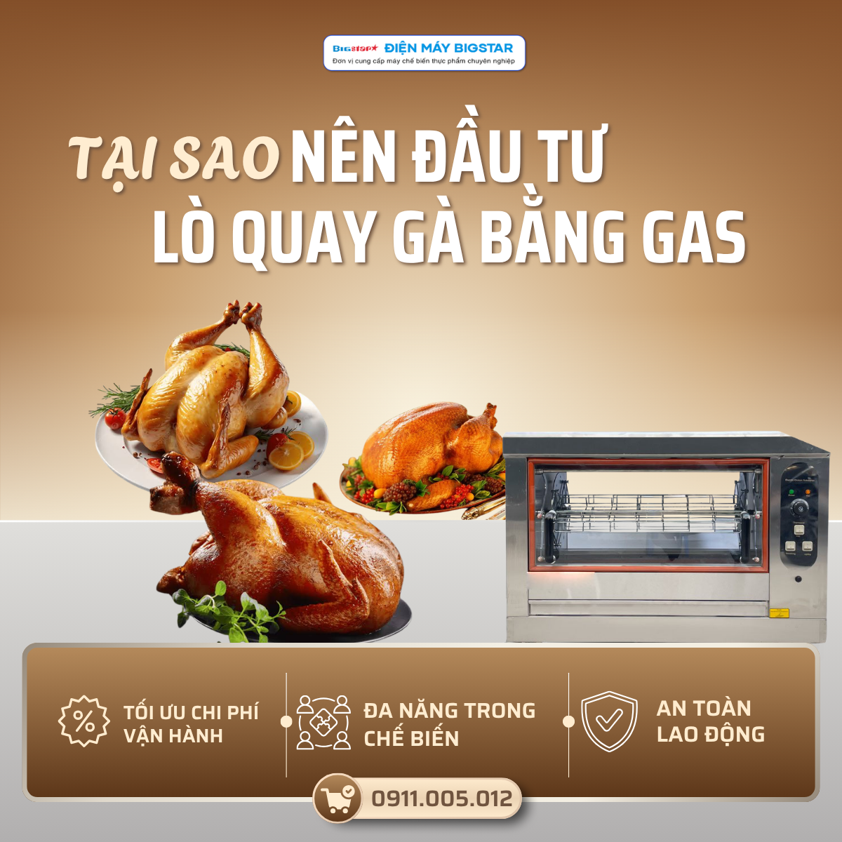 Lò quay gà nguyên con bằng gas KJL-16Q 18 LO QUAY NGUYEN CON BANG GAS 3