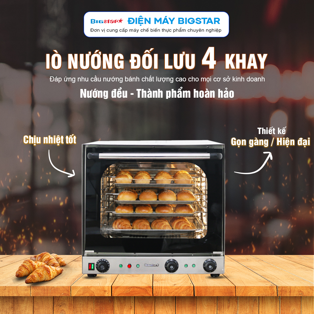 Lò nướng đối lưu 4 khay ESD-4A 18 lo nuong doi luu 4 khay banner