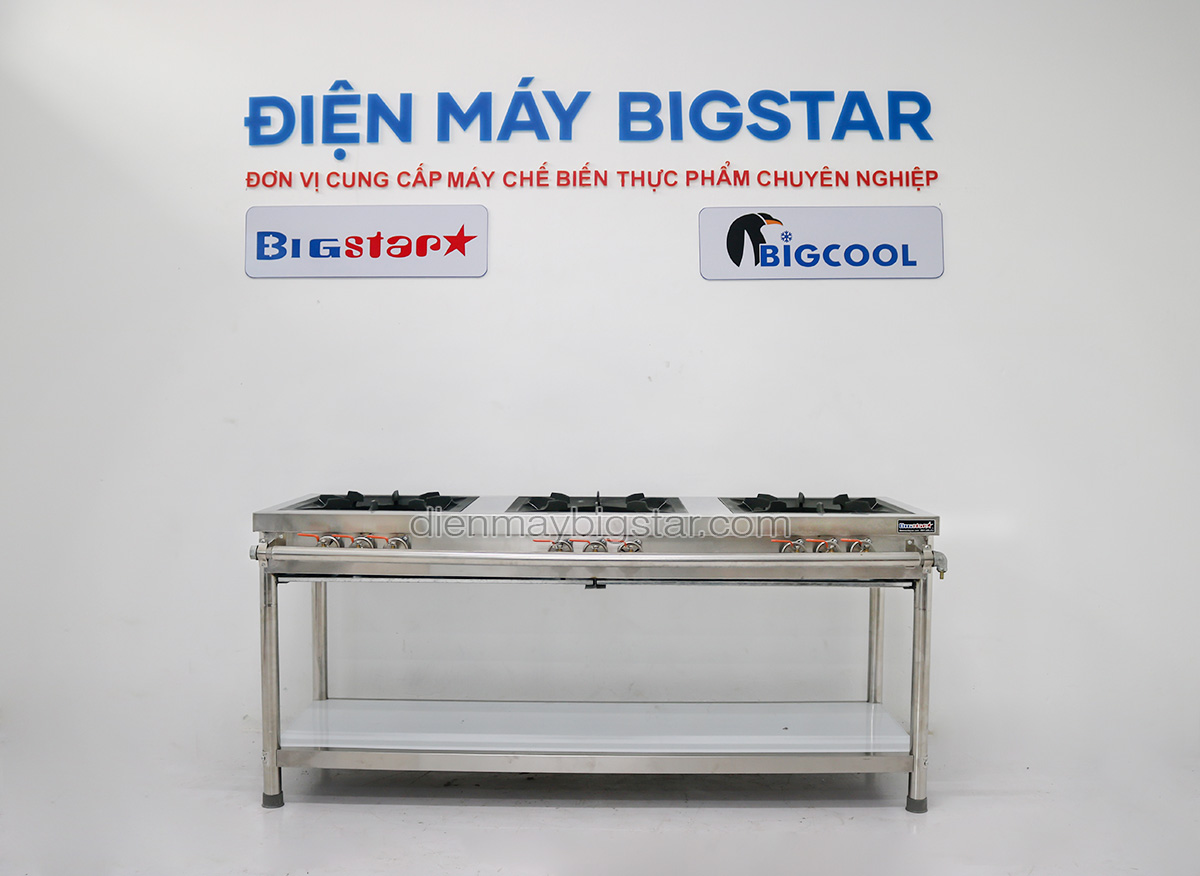 bep ham gas cong nghiep 3 hong co chan bs 3gc 1