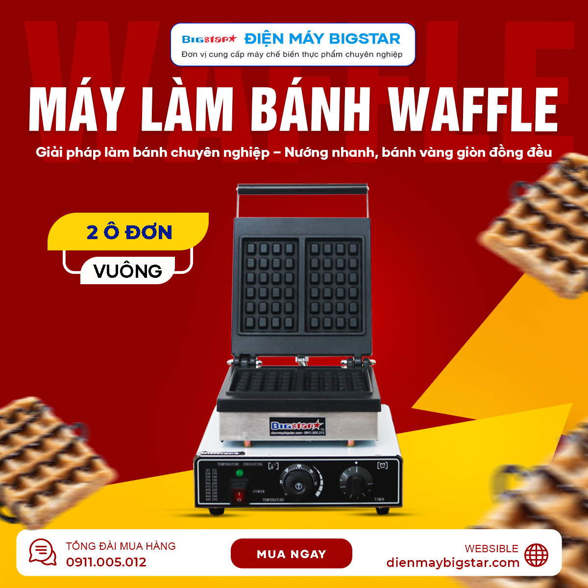 may lam banh Waffle vuong 2 o don BF 2B banner