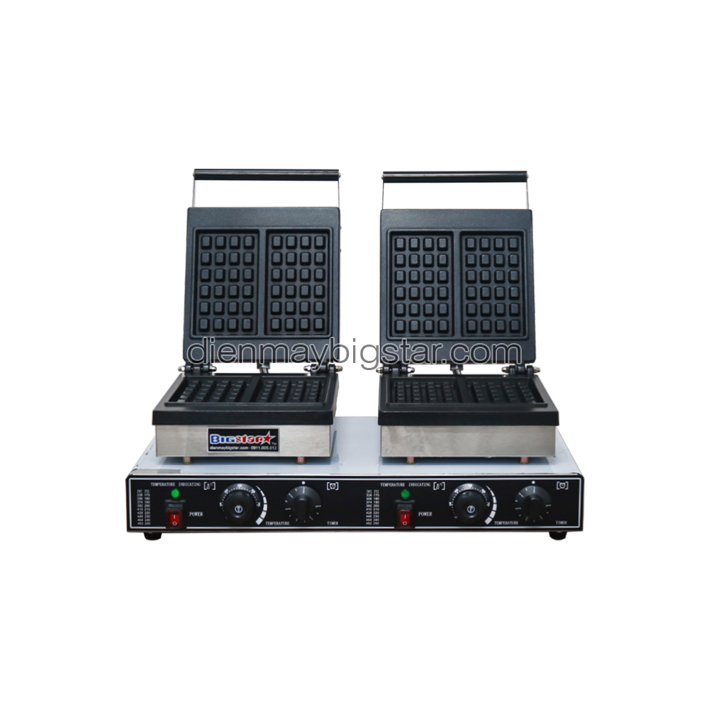 Máy làm bánh waffle vuông 2 ô đôi BF-2B-2 8 Máy làm bánh waffle vuông 2 ô đôi BF-2B-2