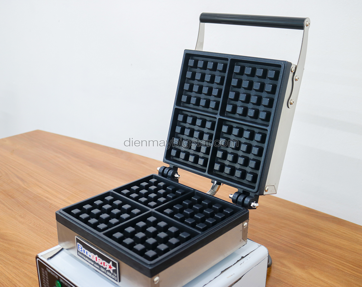 Máy làm bánh waffle vuông 4 ô đơn BF-4B 19 may lam banh waffle vuong 4 don BF 4B 6