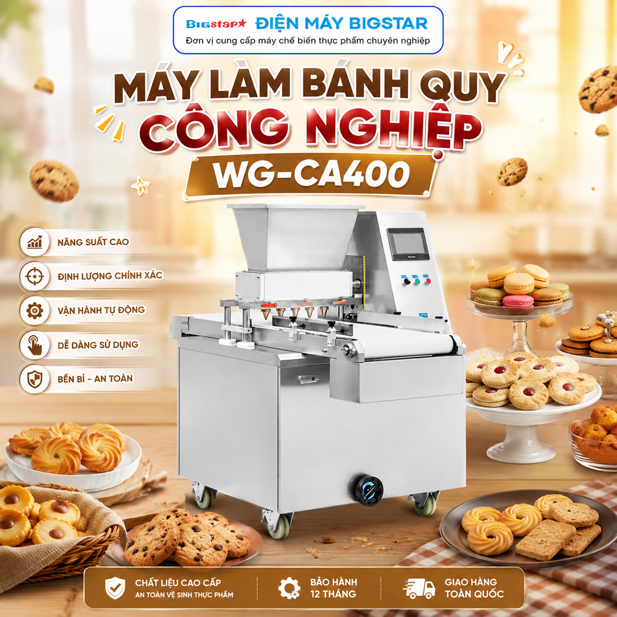 may lam banh quy cong nghiep WG CA400 banner