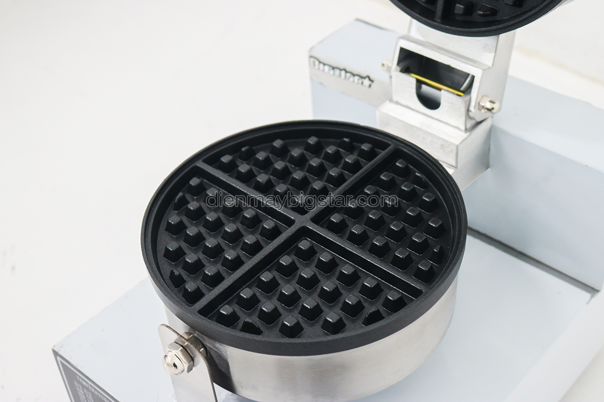 Máy làm bánh waffle tròn đơn 18cm BS-1E 21 may lam banh waffle tron don BS 1E 7