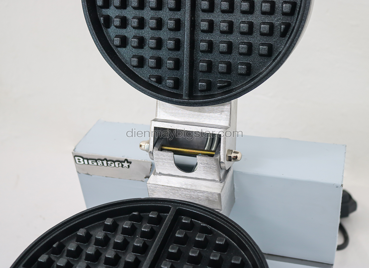 Máy làm bánh waffle tròn đơn 18cm BS-1E 22 may lam banh waffle tron don BS 1E 12