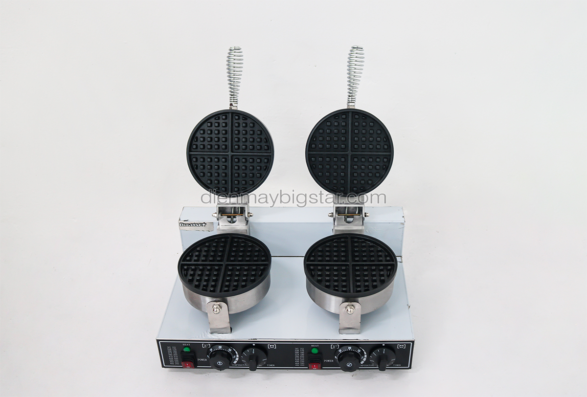 may lam banh waffle tron doi BS 2E 9
