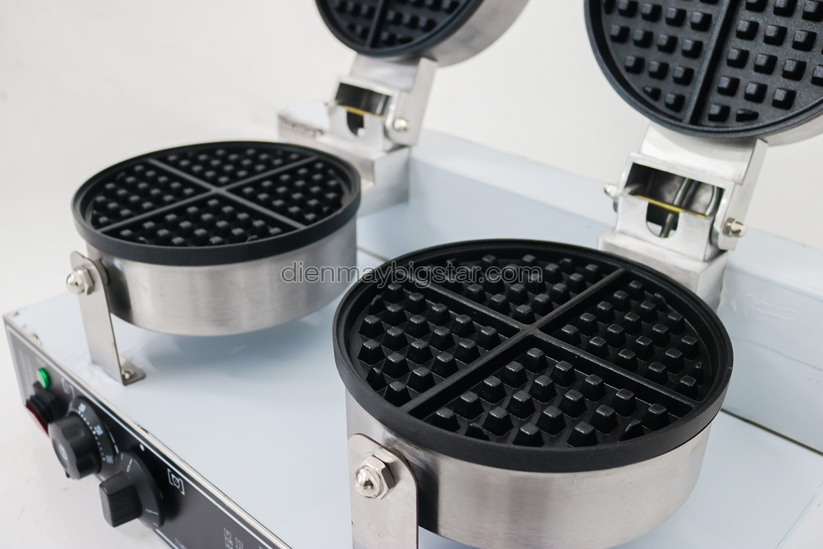may lam banh waffle tron doi BS 2E 10