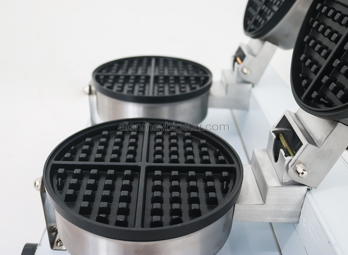 may lam banh waffle tron doi BS 2E 12