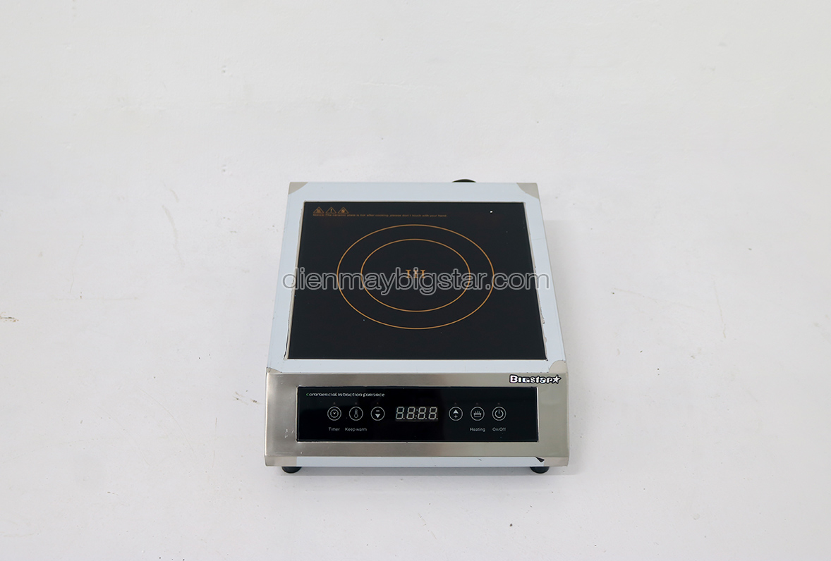 Bếp từ công nghiệp mặt phẳng cảm ứng BICT-3.5KW 220V 12 bep tu cong nghiep cam ung 3.5kw tr 3