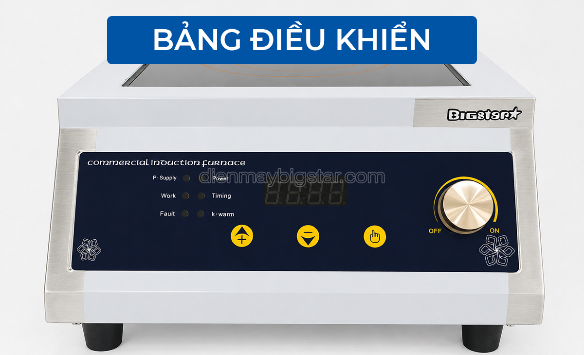 bep tu cong nghiep don mat phang num van 220V 5KW BICA 5KW 5