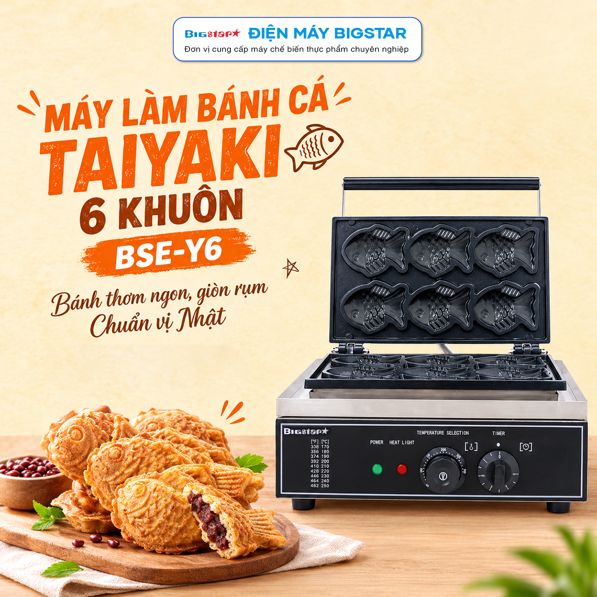 may lam banh ca taiyaki 6 khuon BSE Y6 banner