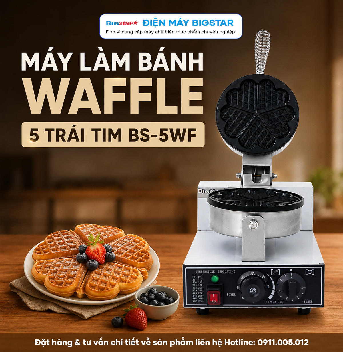may lam banh waffle 5 trai tim BS 5WF banner