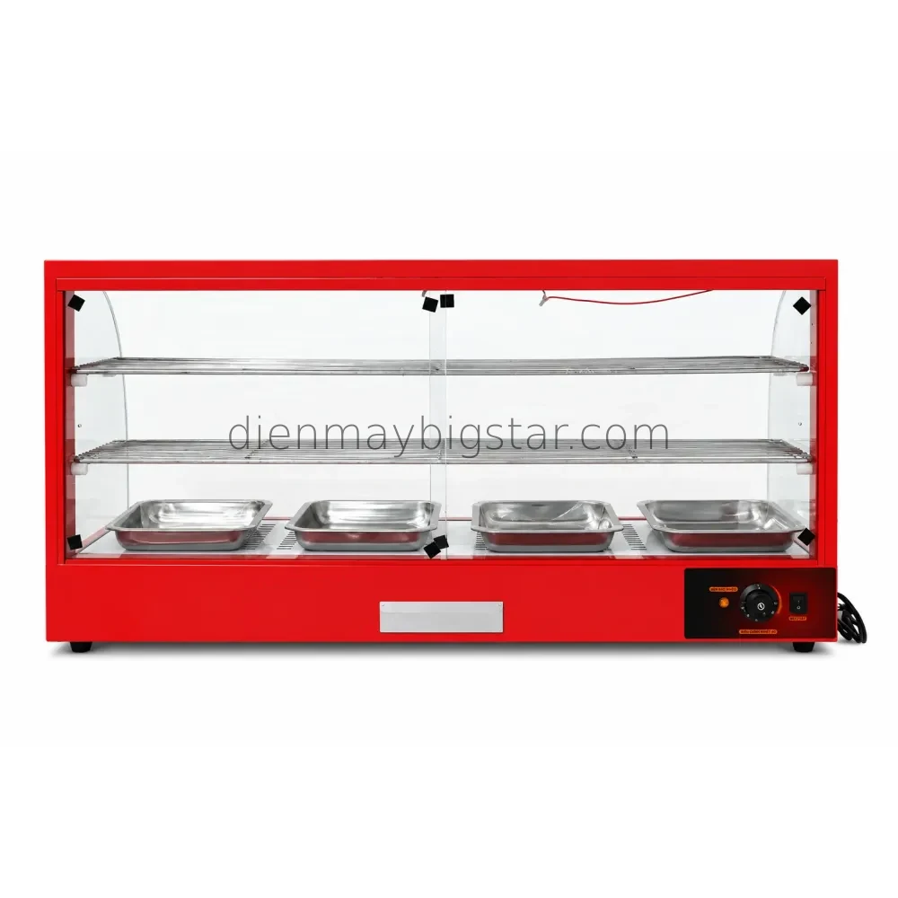 Tủ giữ nóng thức ăn 1200mm (ĐỎ) FY-4P 12 Tủ giữ nóng thức ăn 1200mm (ĐỎ) FY-4P - Ảnh 6