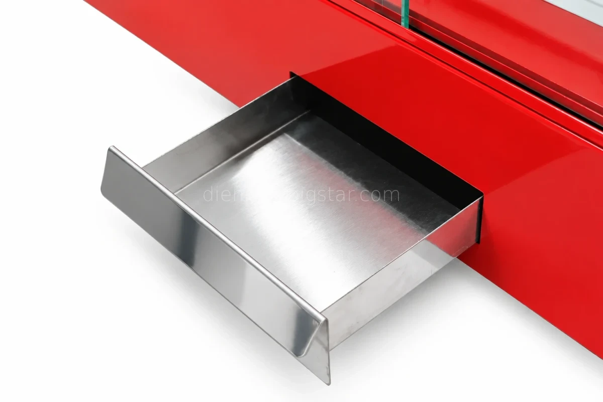 Tủ giữ nóng thức ăn 1200mm (ĐỎ) FY-4P 21 Tu giu nong banh kinh cong 4 khay 220V FY 4P 11