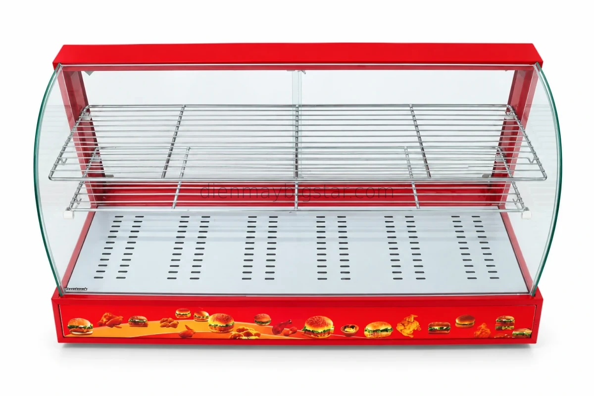 Tủ giữ nóng thức ăn 1200mm (ĐỎ) FY-4P 18 Tu giu nong banh kinh cong 4 khay 220V FY 4P 14