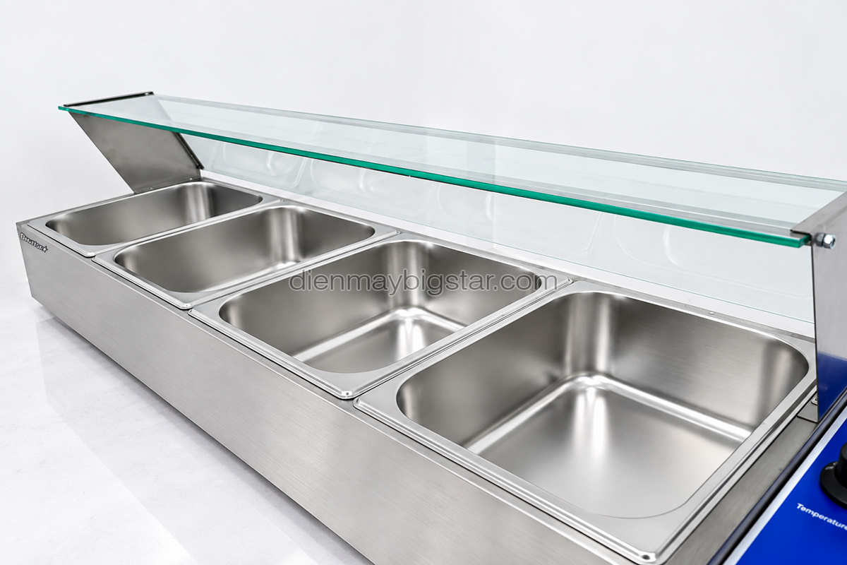 Quầy hâm nóng thức ăn 4 ngăn 1240mm BS-24V 15 quay ham nong thuc an 4 khay BS 24V 7