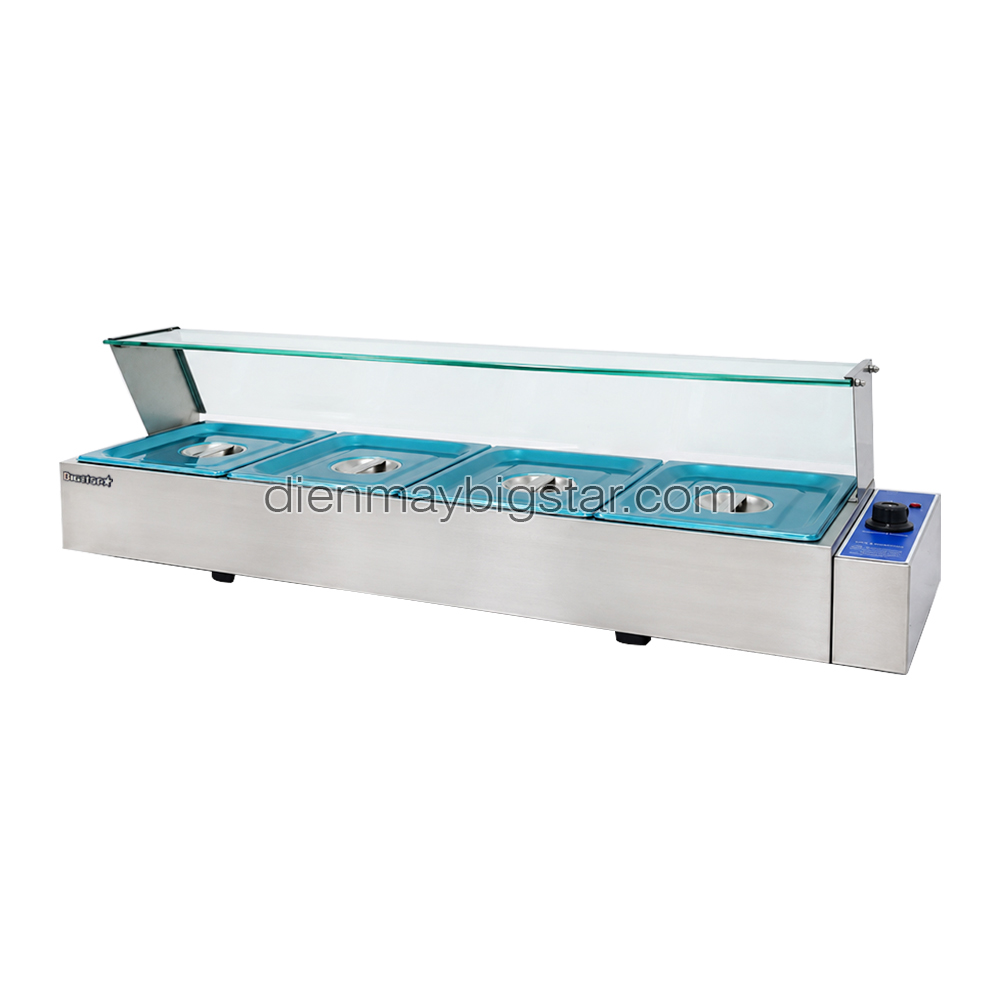 Quầy hâm nóng thức ăn 4 ngăn 1240mm BS-24V 10 Quầy hâm nóng thức ăn 4 ngăn 1240mm BS-24V - Ảnh 3