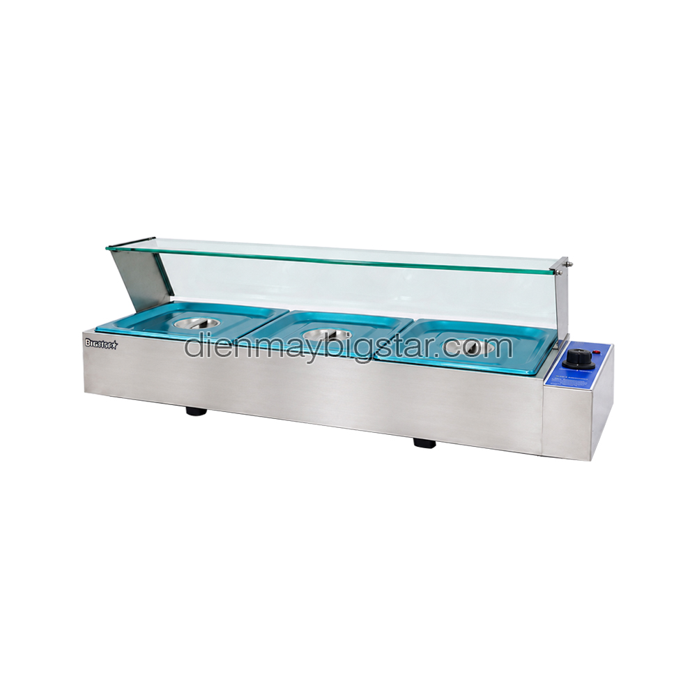 Quầy hâm nóng thức ăn 3 ngăn 970mm BS-23V 9 Quầy hâm nóng thức ăn 3 ngăn 970mm BS-23V - Ảnh 2