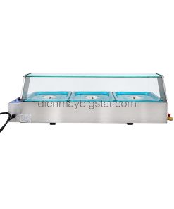 Quầy hâm nóng thức ăn 3 ngăn 970mm BS-23V 12 quay ham nong thuc an 4 khay BS 23V 3