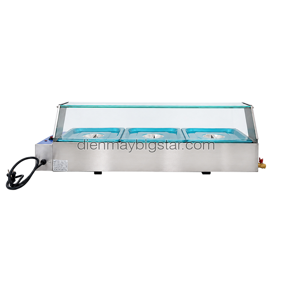 Quầy hâm nóng thức ăn 3 ngăn 970mm BS-23V 10 Quầy hâm nóng thức ăn 3 ngăn 970mm BS-23V - Ảnh 3