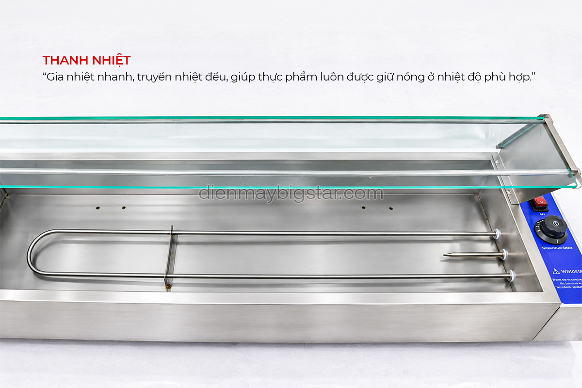Quầy hâm nóng thức ăn 3 ngăn 970mm BS-23V 18 quay ham nong thuc an 4 khay BS 24V 4 1