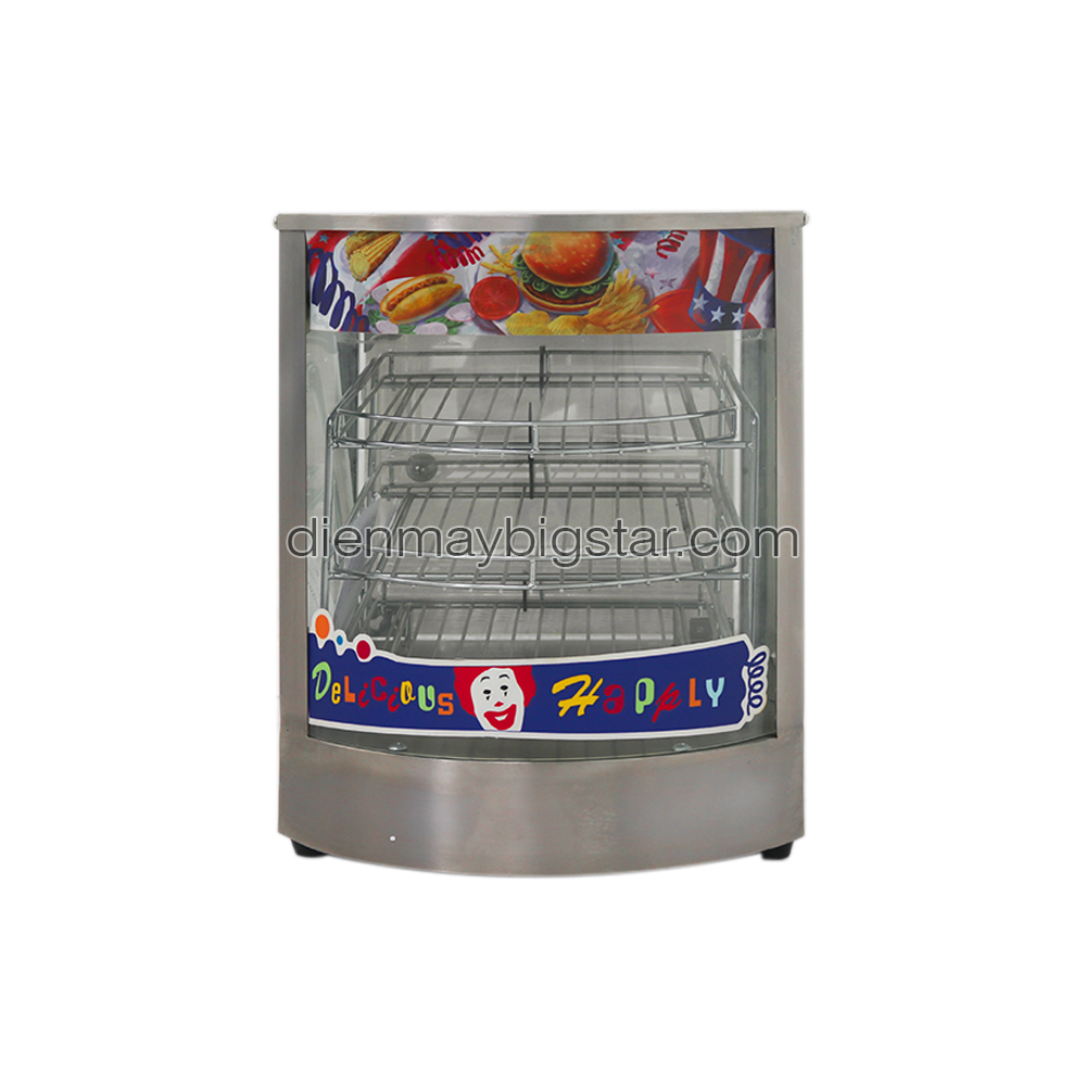 Tủ giữ nóng thức ăn 3 tầng cỡ nhỏ 360mm BS-825