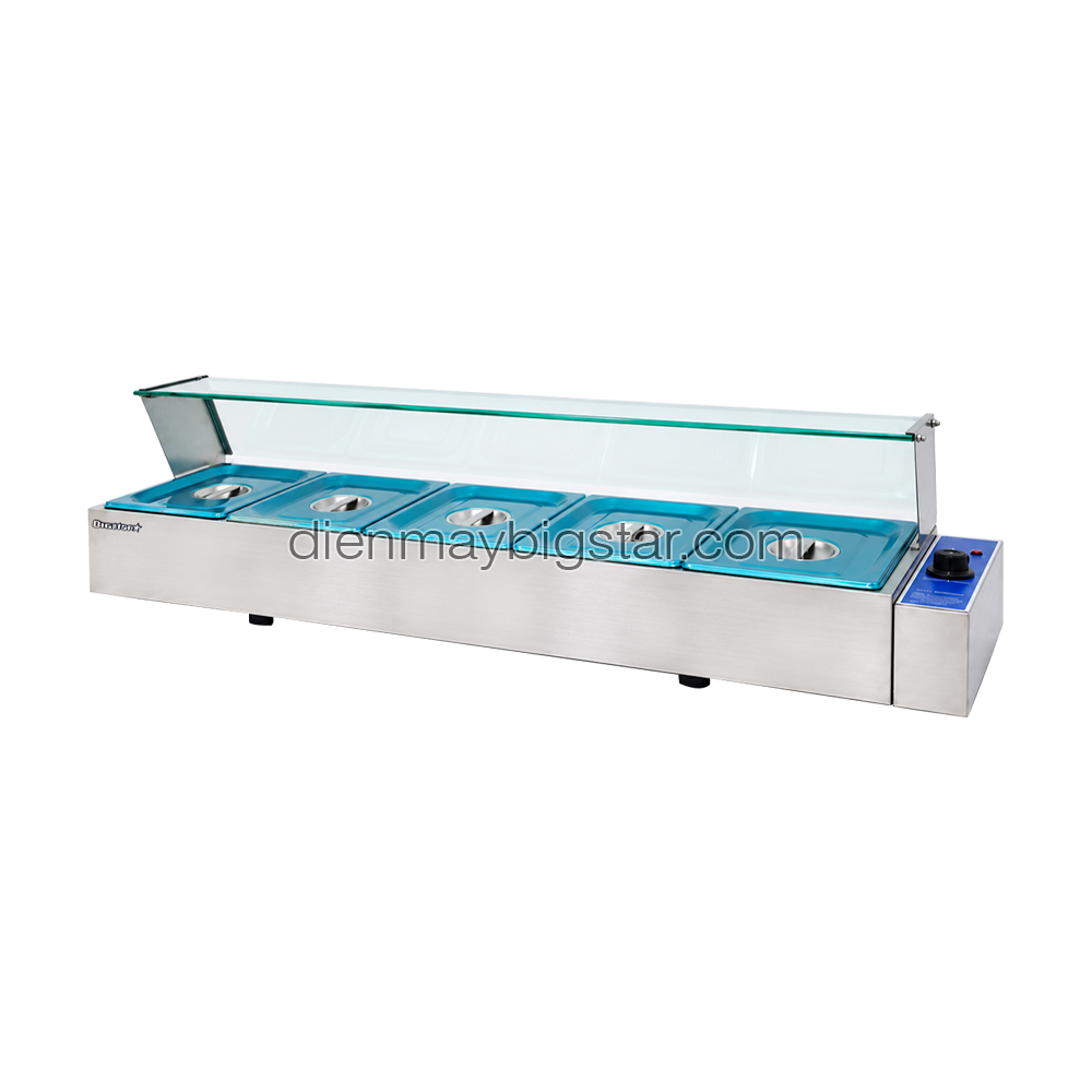 Quầy hâm nóng thức ăn 5 ngăn 1500mm BS-25V 8 Quầy hâm nóng thức ăn 5 ngăn 1500mm BS-25V - Ảnh 2