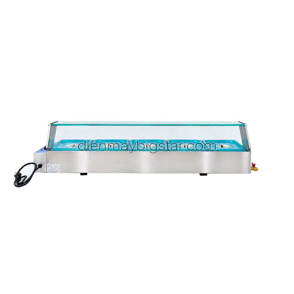 Quầy hâm nóng thức ăn 5 ngăn 1500mm BS-25V 9 Quầy hâm nóng thức ăn 5 ngăn 1500mm BS-25V - Ảnh 3