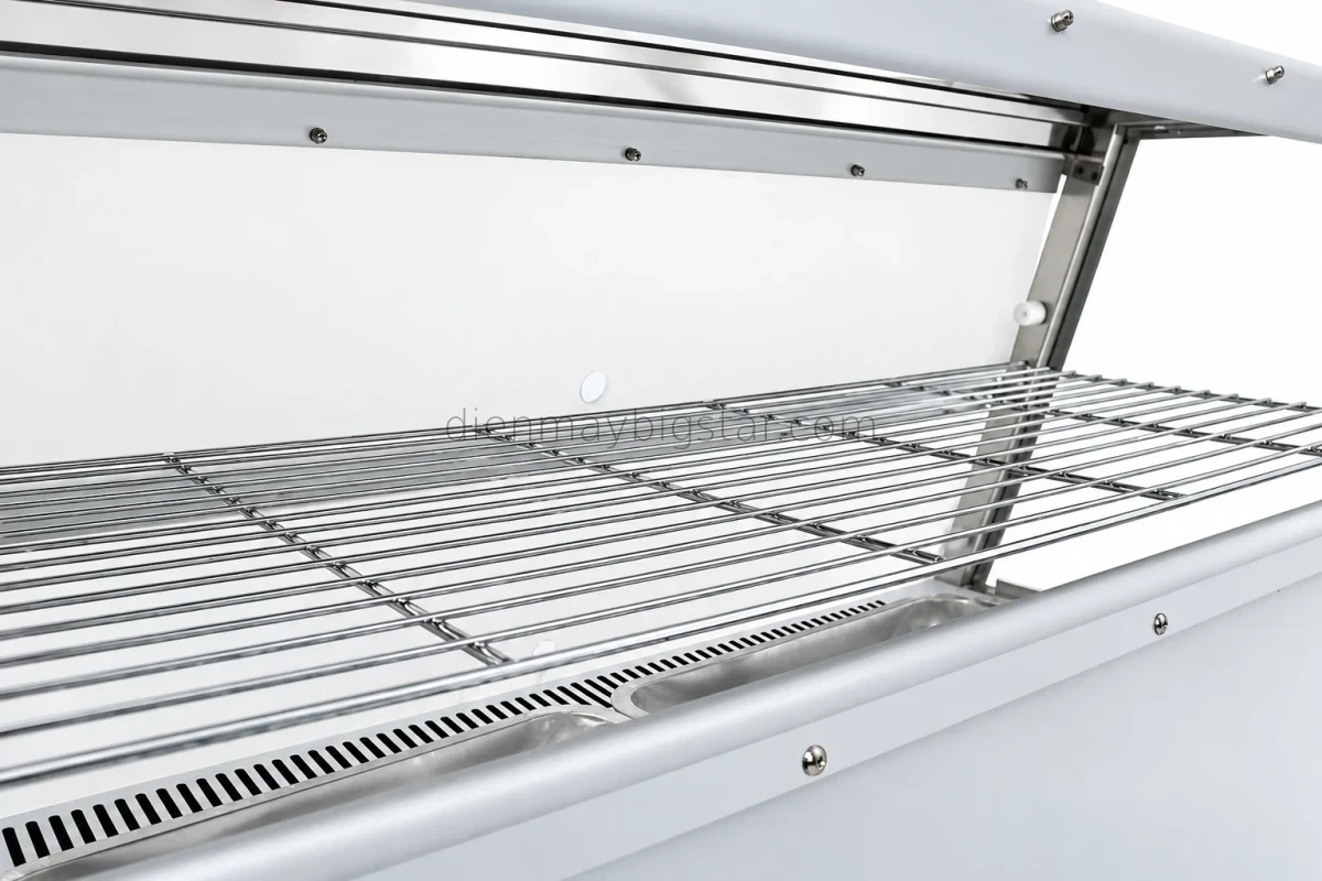 Tủ giữ nóng thức ăn 6 khay 980mm BS-2*3 18 thiet bi nganh do an nhanh tu giu nong thuc an 6 khay 220v 1kw bs 2 3 9