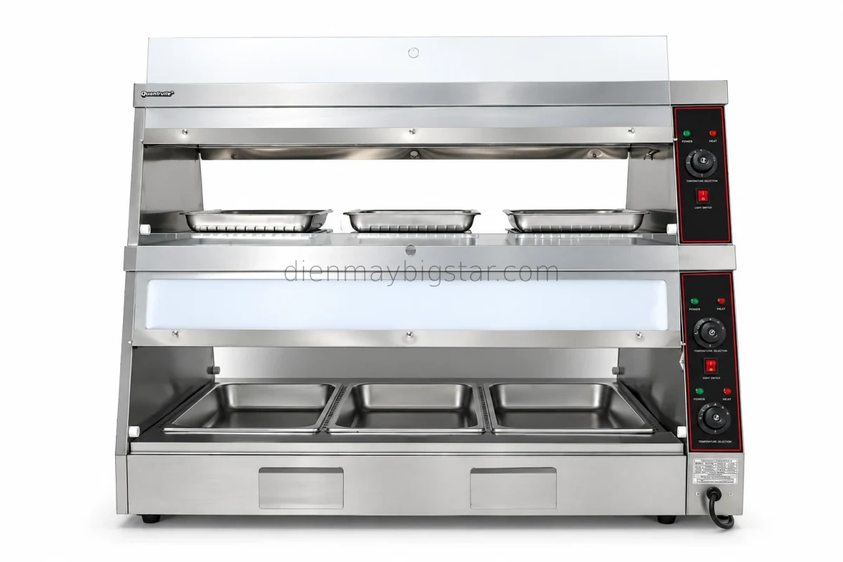 Tu giu nong banh 2 tang 3 khay 220V 2 4KW BS 6PB 5