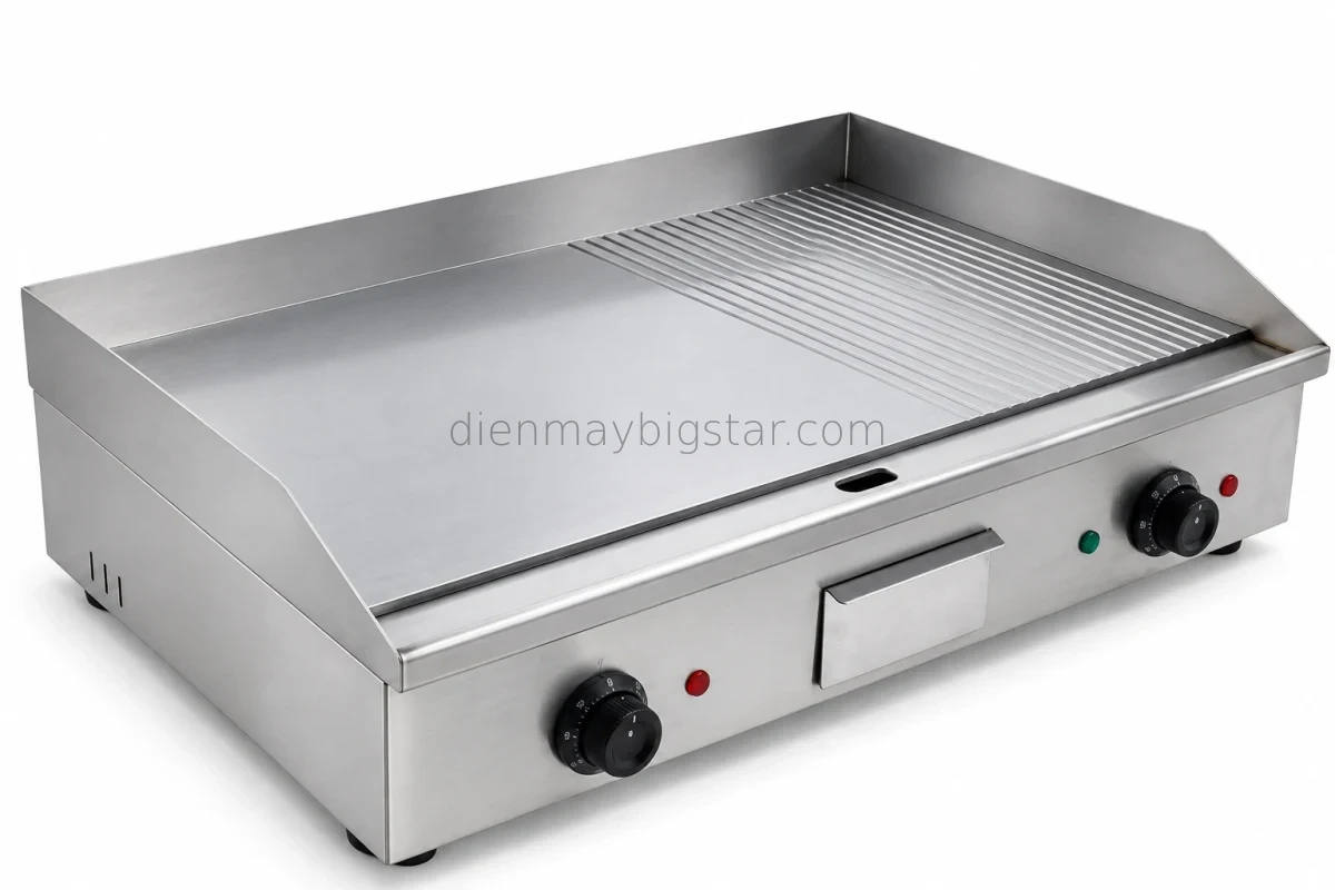 bep chien phang co ranh nuong dung dien 220v 4 4kw bs 822 6