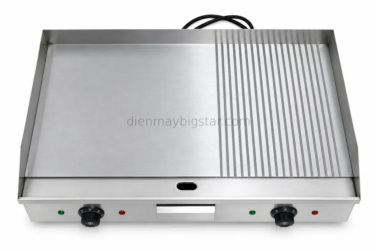 bep chien phang co ranh nuong dung dien 220v 4 4kw bs 822 7