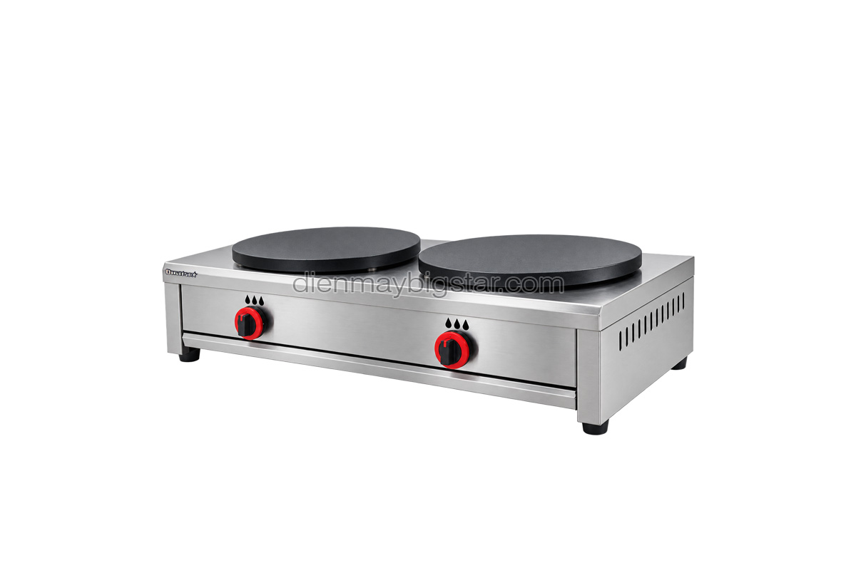 Bếp làm bánh crêpe dùng gas 2 khuôn BS-02C 17 may nuong banh bep lam banh crepe dung gas 2 khuon bs 02c 17