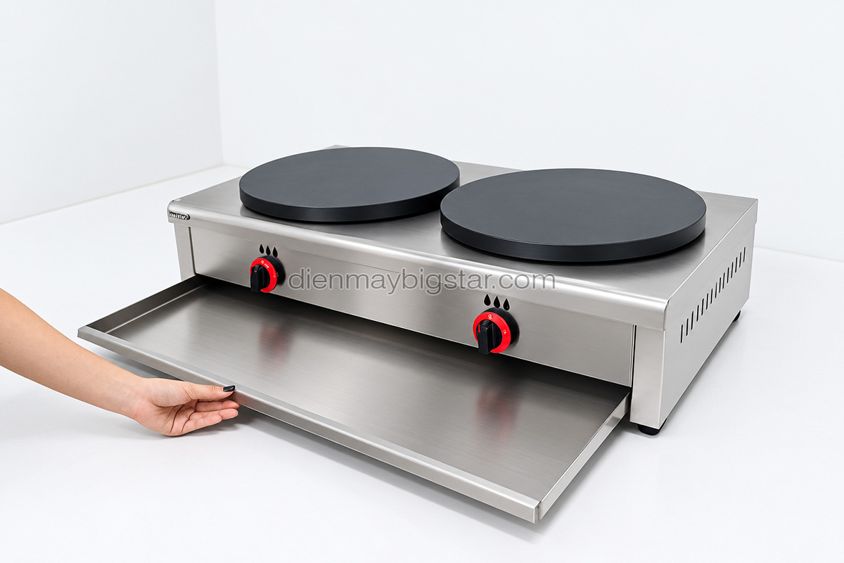 Bếp làm bánh crêpe dùng gas 2 khuôn BS-02C 19 may nuong banh bep lam banh crepe dung gas 2 khuon bs 02c 12