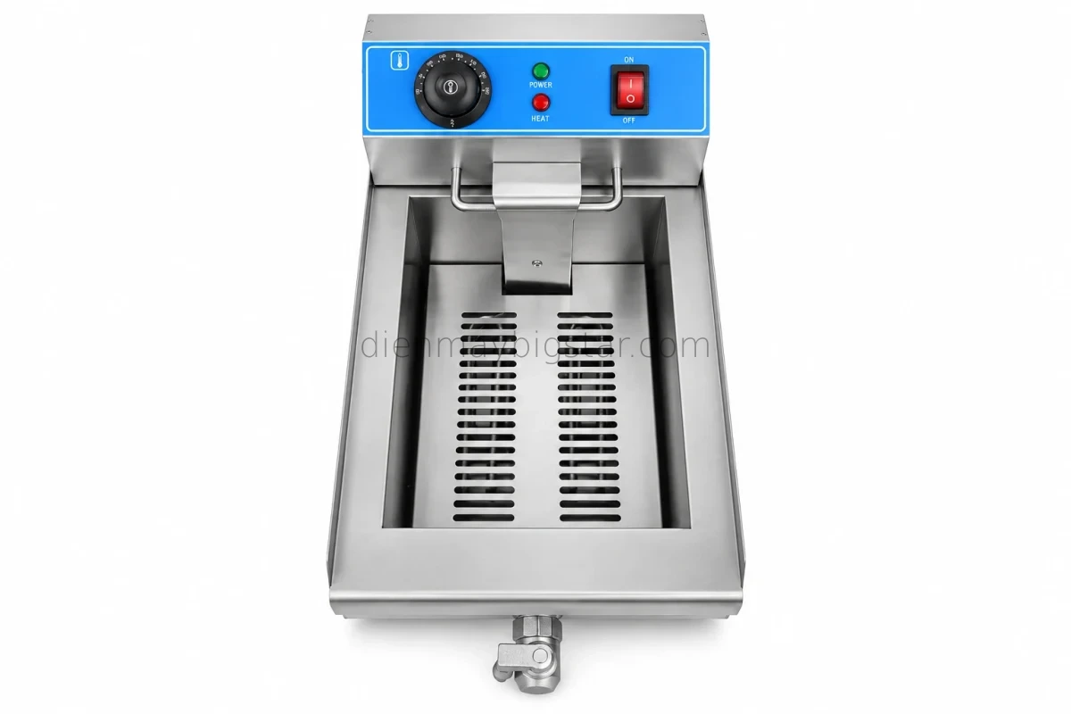 Bếp chiên nhúng điện đơn 10 lít có vòi BS-101L 18 bep chien nhung dien don 10 lit 220v 3 25kw bs 101l 10